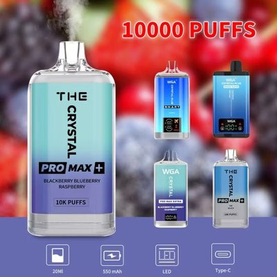 WGA CRYSTAL PRO MAX 10000 Puffs 20ml Capacity Type-C Charging 850mAh Battery Disposable Vape