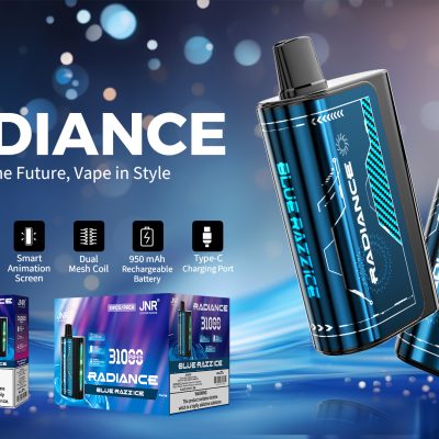 JNR RADIANCE 31K(31000) Puffs LED Display 0% 2% 5% Nicotine 28ml E-liquid 950mAh Rechargeable Battery Disposable Vape