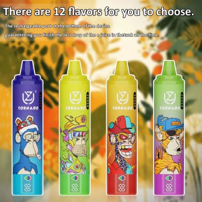 UZY TORNADO 20K(20000) Puffs 2% 5% Nicotine 28ml e-liquid LED Display Type-C rechargeable Disposable Vape Pen