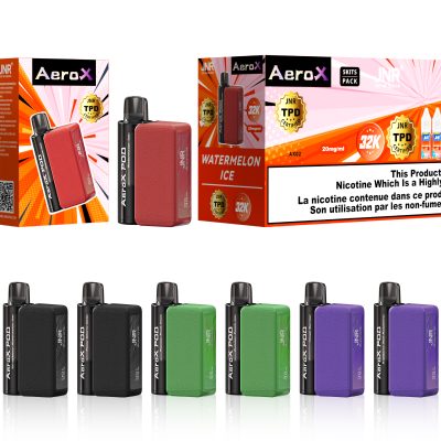 JNR Areo X 32K(32000) Puffs Magnetic Refill Smart Screen 2% 5% Nicotine 850mAh Battery Disposable Vape