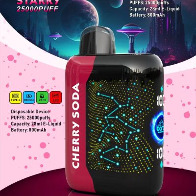 Bang Starry 25000 Puffs Star Screen Display 3D Curved Screen 28ML E-liquid 0% 2% 3% 5% Nicotine 800mAh Rechargeable Battery Disposable Vape
