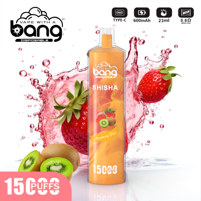 Bang SHISHA 15K(15000) Puffs 0% 2% 3% 5% Nicotine 600mAh Battery 23ml Oil Disposable Vape Pen