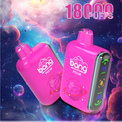 Bang Pulse 18K(18000) Puffs Adjustable Airflow 26ml E-liquid 0% 2% 3% 5% Nicotine Type-C Charging Disposable Vape