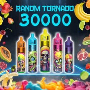 RANDM Fumot Tornado 30K(300000) Puffs Music Lighting 2% 5% Nicotine Type-C Charging 30mL of E-liquid Disposable Vape
