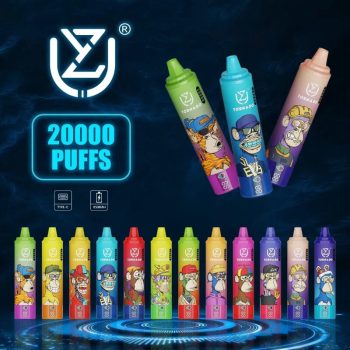 UZY TORNADO 20K(20000) Puffs 2% 5% Nicotine 28ml e-liquid LED Display Type-C rechargeable Disposable Vape Pen
