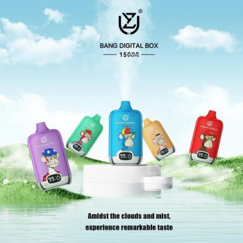 UZY Bang DIgital 15K(15000) Puffs 2% 5% Nicotine LCD screen 20ml Pre-filled E-juice 850mAh Battery Disposable Vape