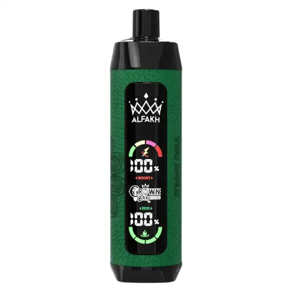 Al Fakher Crown Bar 20K (20000) Puffs Disposable Vape 30ML E-liquid Capacity LCD Screen Leather wrap Rechargeable 2 Al Fakher Crown Bar 20K (20000) Puffs Disposable Vape 30ML E-liquid Capacity LCD Screen Leather wrap Rechargeable new-vape.com