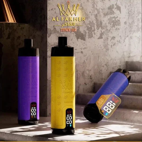 Al Fakher Crown Bar 12K (12000) Puffs 18ML E-liquid Direct-To-Lung (DTL) 750mAh Type-C Battery Disposable Vape 41 Al Fakher Crown Bar 12K (12000) Puffs