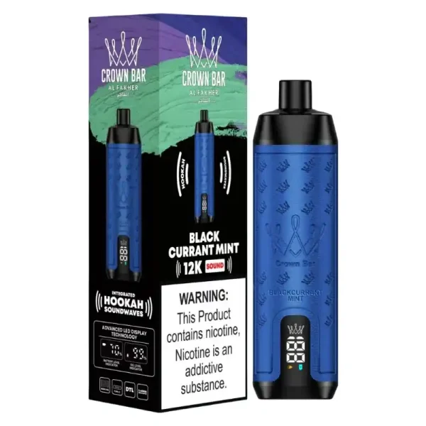 Al Fakher Crown Bar 12K (12000) Puffs 18ML E-liquid Direct-To-Lung (DTL) 750mAh Type-C Battery Disposable Vape 58 Al Fakher Crown Bar 12K (12000) Puffs 22ML E-liquid Direct-To-Lung (DTL) Leather Wrap 600mAh Type-C Battery Disposable Vape