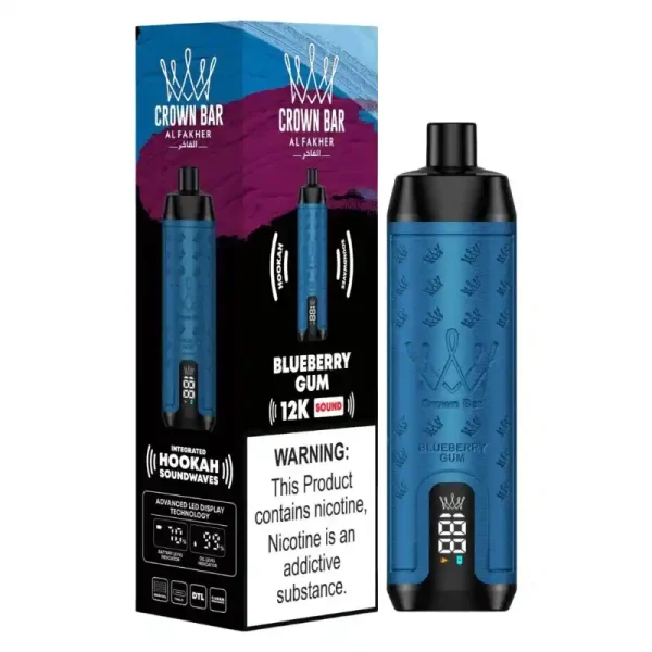 Al Fakher Crown Bar 12K (12000) Puffs 18ML E-liquid Direct-To-Lung (DTL) 750mAh Type-C Battery Disposable Vape 57 Al Fakher Crown Bar 12K (12000) Puffs 22ML E-liquid Direct-To-Lung (DTL) Leather Wrap 600mAh Type-C Battery Disposable Vape