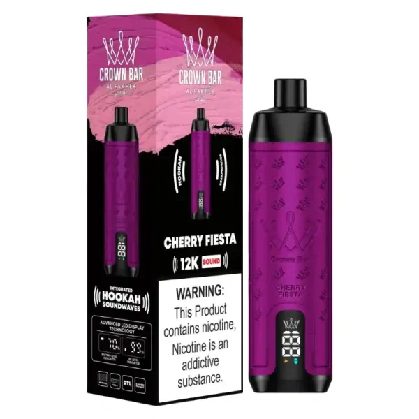 Al Fakher Crown Bar 12K (12000) Puffs 18ML E-liquid Direct-To-Lung (DTL) 750mAh Type-C Battery Disposable Vape 54 Al Fakher Crown Bar 12K (12000) Puffs 22ML E-liquid Direct-To-Lung (DTL) Leather Wrap 600mAh Type-C Battery Disposable Vape