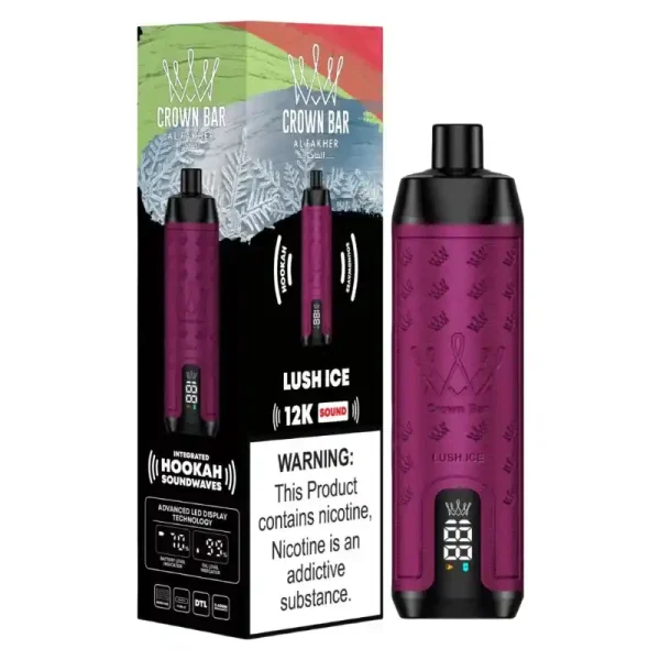 Al Fakher Crown Bar 12K (12000) Puffs 18ML E-liquid Direct-To-Lung (DTL) 750mAh Type-C Battery Disposable Vape 48 Al Fakher Crown Bar 12K (12000) Puffs 22ML E-liquid Direct-To-Lung (DTL) Leather Wrap 600mAh Type-C Battery Disposable Vape