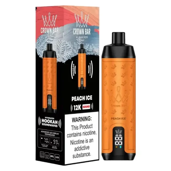 Al Fakher Crown Bar 12K (12000) Puffs 18ML E-liquid Direct-To-Lung (DTL) 750mAh Type-C Battery Disposable Vape 44 Al Fakher Crown Bar 12K (12000) Puffs 22ML E-liquid Direct-To-Lung (DTL) Leather Wrap 600mAh Type-C Battery Disposable Vape
