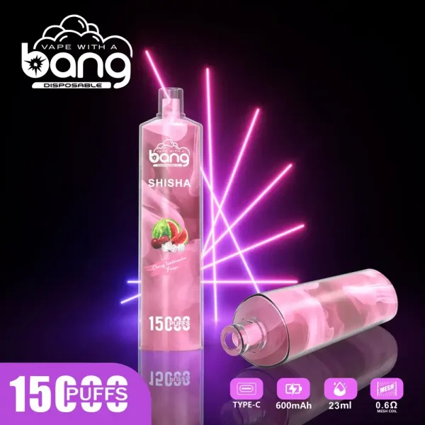 Bang SHISHA 15K (15000) Puffs 0% 2% 3% 5% Nicotine 600mAh Battery 23ml Oil Disposable Vape Pen 1 Bang SHISHA 15K (15000) Puffs 0% 2% 3% 5% Nicotine 600mAh Battery 23ml Oil Disposable Vape Pen new-vape.com