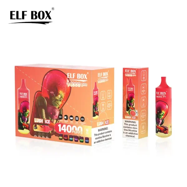 ELF Box Rgb 14K (14000) Puffs PRO 25ml E-liquid Type-C Rechargeable 0% 2% 3% 5% Nicotine Disposable Vape Pen 1 ELF Box Rgb 14K (14000) Puffs PRO 25ml E-liquid Type-C Rechargeable 0% 2% 3% 5% Nicotine Disposable Vape Pen new-vape.com