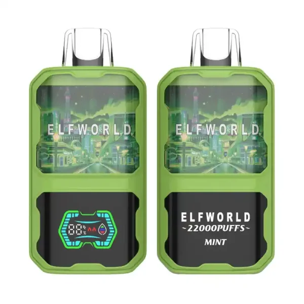 Elfworld AI 22K (22000) Puffs 3D Curved Screen 26ml E-liquid Capacity Adjustable Ariflow Display Screen Disposable Vape 27 Elfworld AI 22000 Puffs 3D Curved Screen 26ml e-liquid capacity Adjustable ariflow Display Screen Disposable Vape