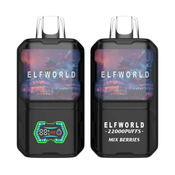 Elfworld AI 22K (22000) Puffs 3D Curved Screen 26ml E-liquid Capacity Adjustable Ariflow Display Screen Disposable Vape 26 Elfworld AI 22000 Puffs 3D Curved Screen 26ml e-liquid capacity Adjustable ariflow Display Screen Disposable Vape