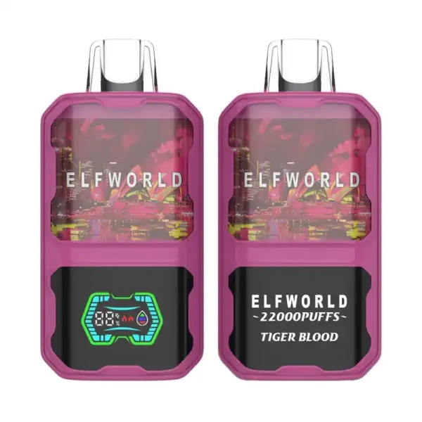 Elfworld AI 22K (22000) Puffs 3D Curved Screen 26ml E-liquid Capacity Adjustable Ariflow Display Screen Disposable Vape 25 Elfworld AI 22000 Puffs 3D Curved Screen 26ml e-liquid capacity Adjustable ariflow Display Screen Disposable Vape