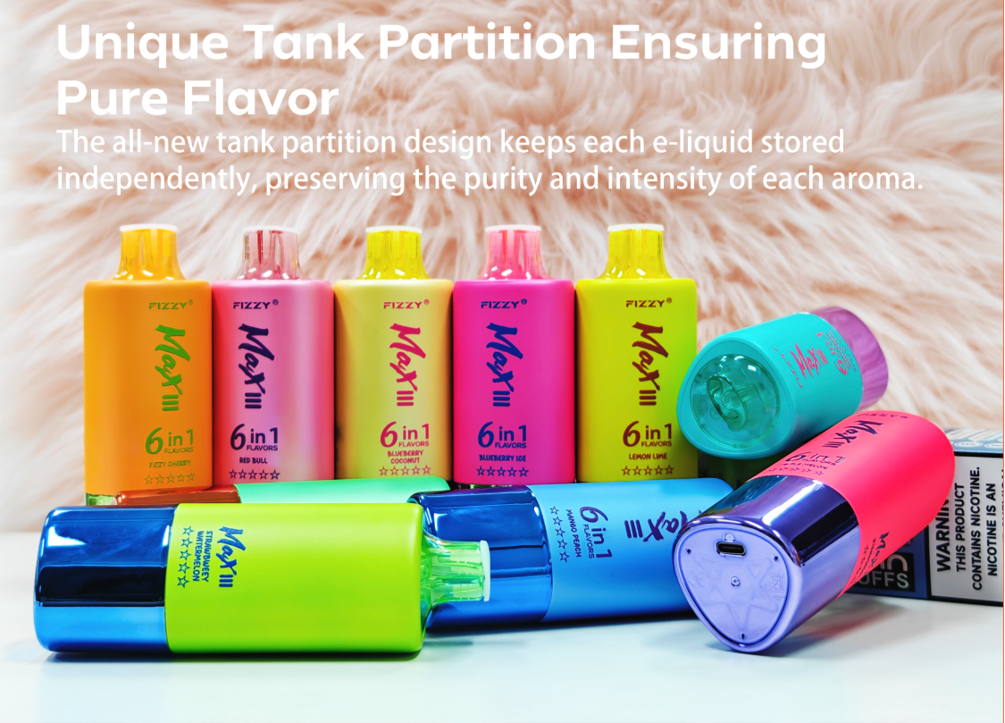 Multi-Flavor Vape: Unlock Explosive Taste: FIZZY Max III Delivers 3X the Refreshment! new-vape.com