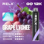 RELX Smash Go 12,000 พัฟ นิโคติน 3% องุ่นลิ้นจี่