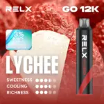 RELX Smash Go 12,000 พัฟ นิโคติน 3% ลิ้นจี่