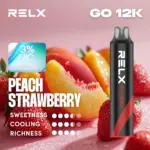 RELX Smash Go 12,000 พัฟ นิโคติน 3% ลูกพีชสตรอว์เบอร์รี
