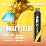 RELX Smash Go 12,000 พัฟ นิโคติน 3% ไอศกรีมสับปะรด
