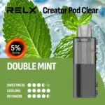 RELX Creator Pod Clear นิโคติน 5% ดับเบิ้ลมินต์