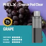 RELX Creator Pod Clear นิโคติน 3% องุ่น