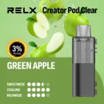 RELX Creator Pod Clear นิโคติน 3% แอปเปิ้ลเขียว