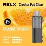 RELX Creator Pod Clear นิโคติน 3% ออเรนจ์สแปลช