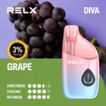 RELX Diva 3% นิโคติน 30,000 พัฟ องุ่น