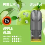 RELX Ultra Pod นิโคติน 5% แอปเปิ้ลว่านหางจระเข้