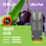 RELX Ultra Pod นิโคติน 5% องุ่นว่านหางจระเข้