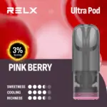 RELX Ultra Pod นิโคติน 3% พิงค์เบอร์รี่
