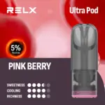 RELX Ultra Pod นิโคติน 5% พิงค์เบอร์รี่