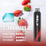 RELX Smash Go 12,000 พัฟ นิโคติน 3% ไอศกรีมสตรอว์เบอร์รี