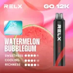 RELX Smash Go 12,000 พัฟ นิโคติน 3% รสแตงโมและหมากฝรั่ง